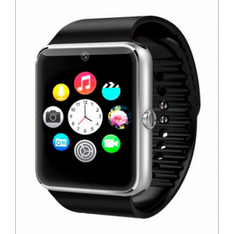 Smartwatch GT08 Sim + SD + Bluetooth Negro + Plata